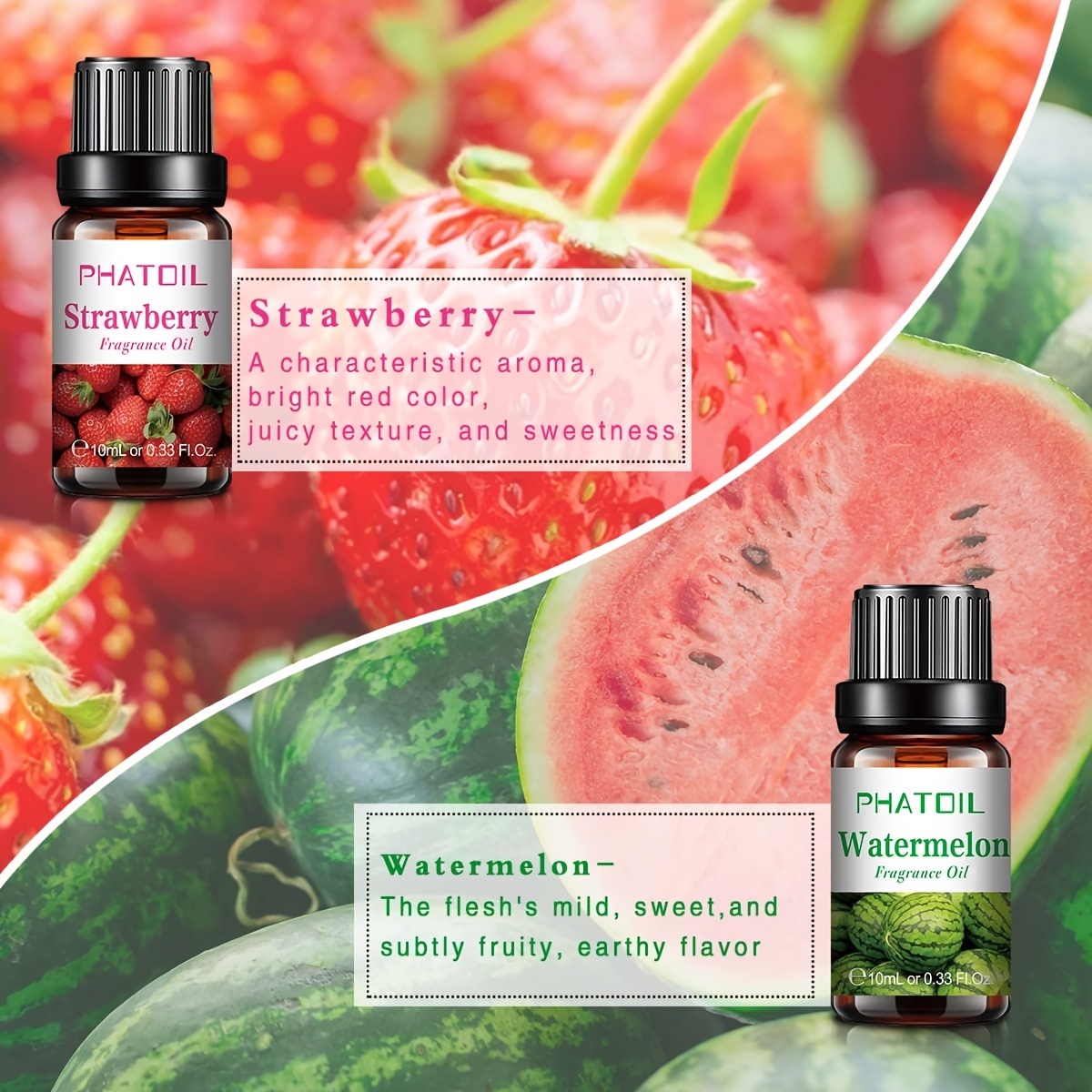 Aromatherapy Water Soluble Essential Oil 6pcs Fruit Fragrance Oils