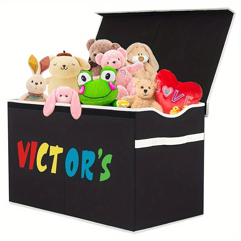 Boîte de rangement pour enfants Coffre à jouets avec couvercle Caisse  pliable