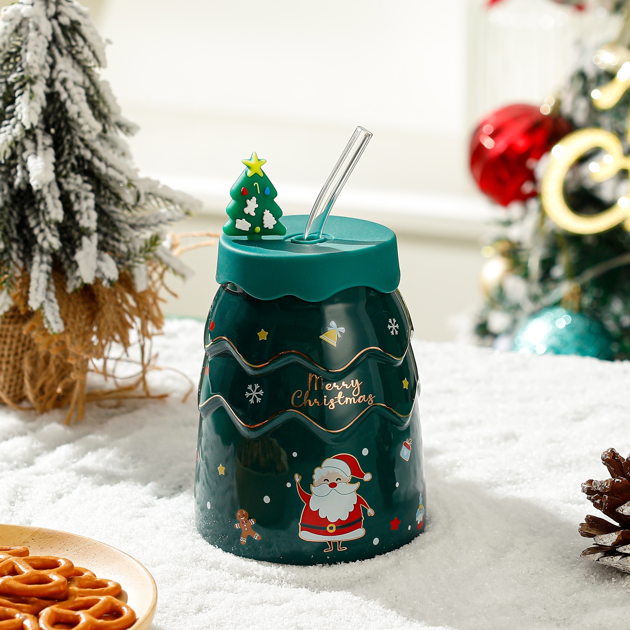 Christmas Coffee Mug With Lid And Straw, Cute Christmas Tree Ceramic Mug,  Winter Holiday Mug Gift Set, Novelty Mug With Handle, Christmas Cups Gifts  For Women, Men - Temu Belgium