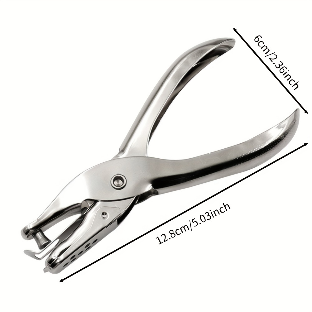 Single Hole Puncher Metal 3mm/6mm Pore Diameter Punch Pliers Scrapbooking Punches  1-8 Pages Paper Hole Puncher