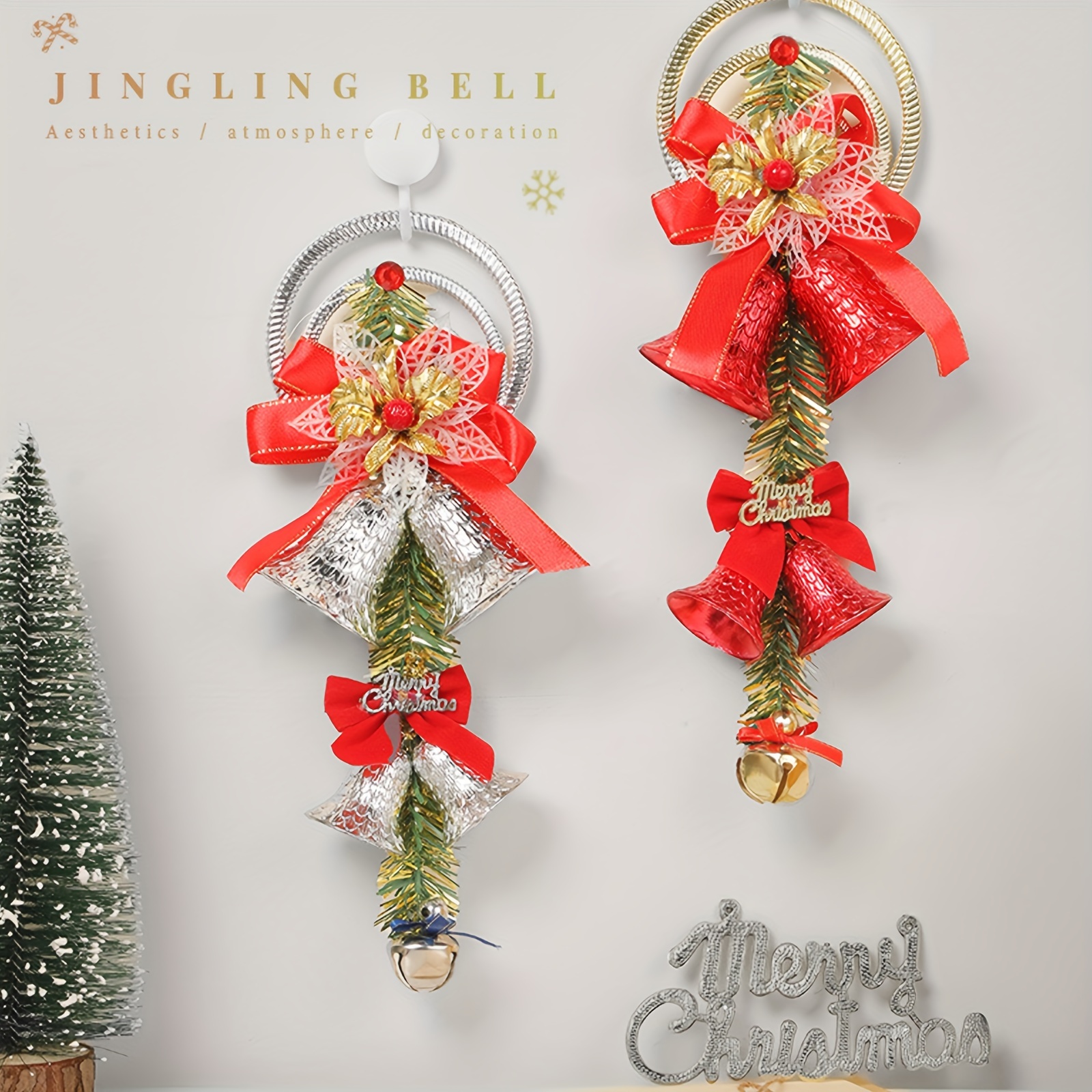 3pcs christmas tree pendant festival hanging decoration honey combs decor