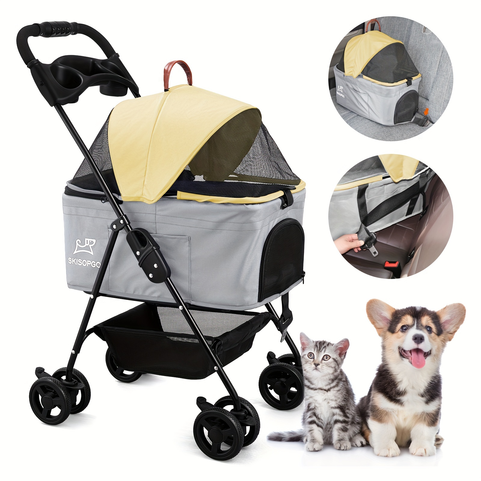 Collapsible stroller 2024 car seat