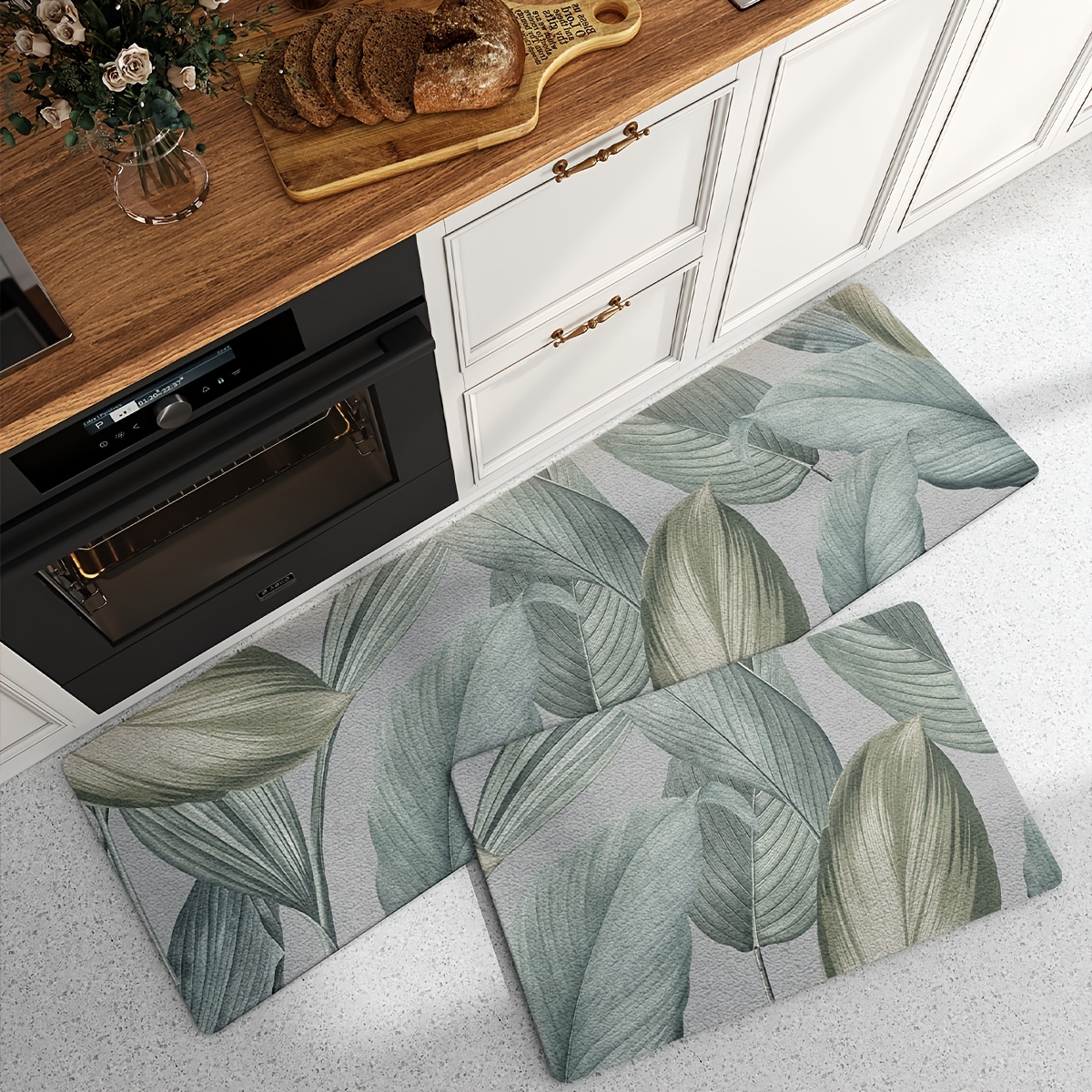 Non Slip Washable, Absorbent Woven Easy to Clean Kitchen Floor