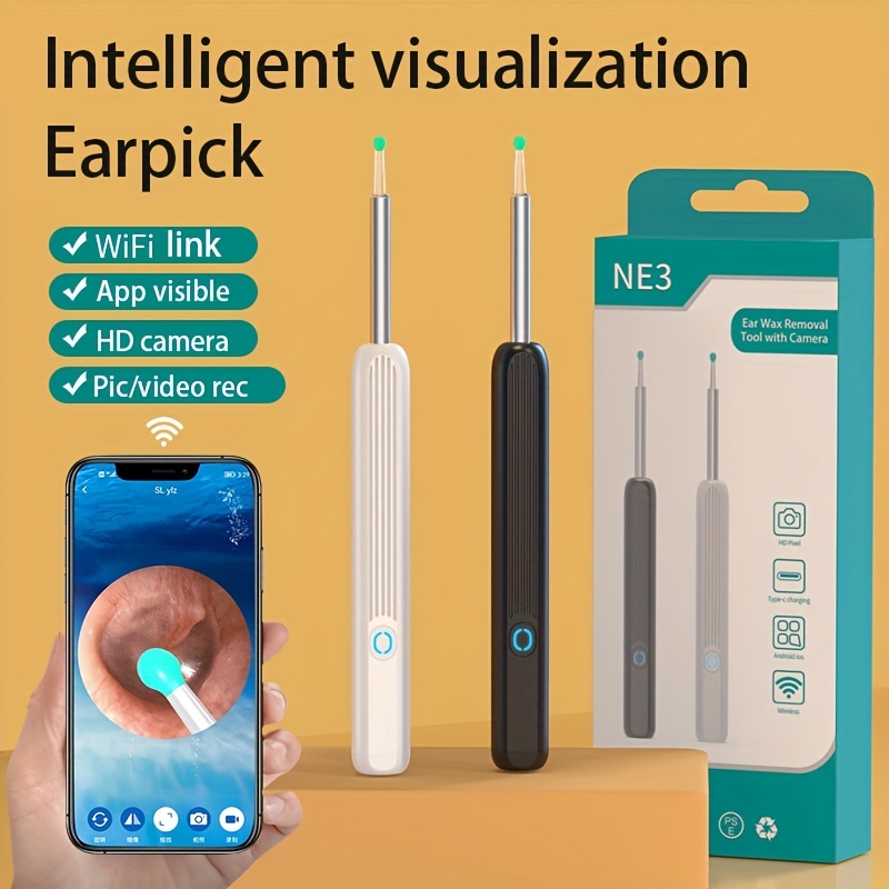 Visible Visual ear scoop picker Wax Removal Tool Cleaner WiFi With Camera  Set US