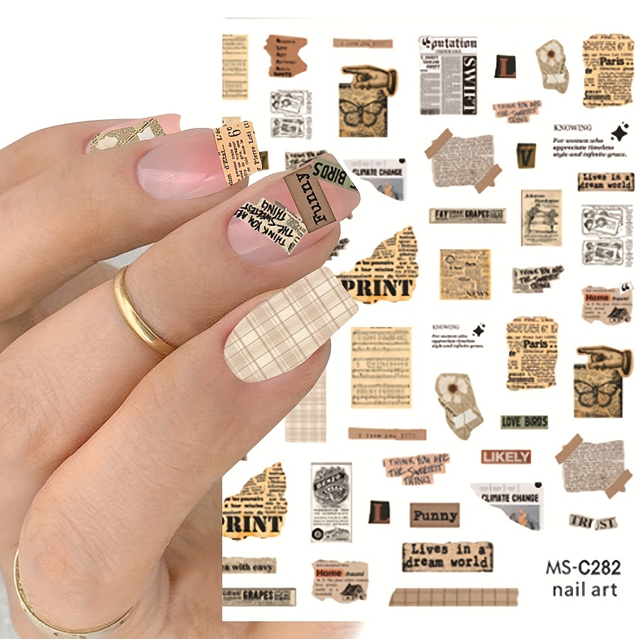 Nail Art Stickers Single Sheet - Life Changing Products