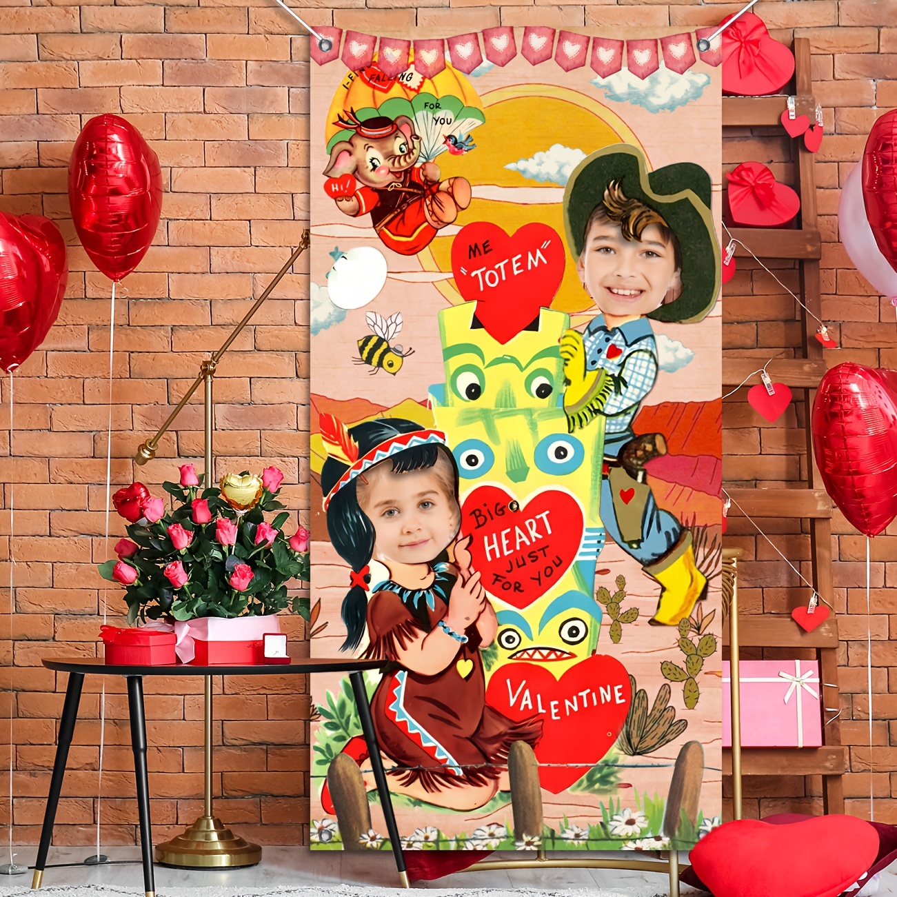 Valentines Day Decor Vintage Valentines Banner Traditional - Temu