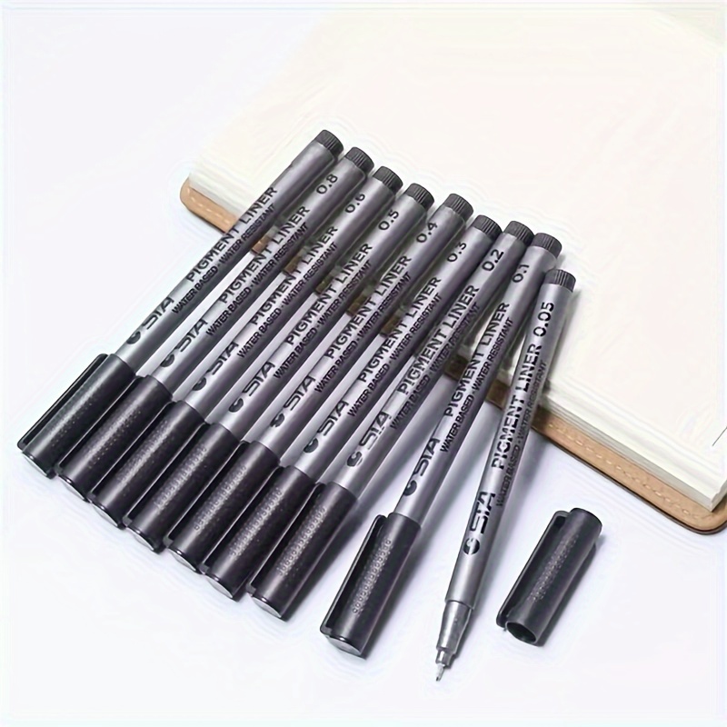 9 Needle Tube Pen Set Hand painted Waterproof Hook Line - Temu