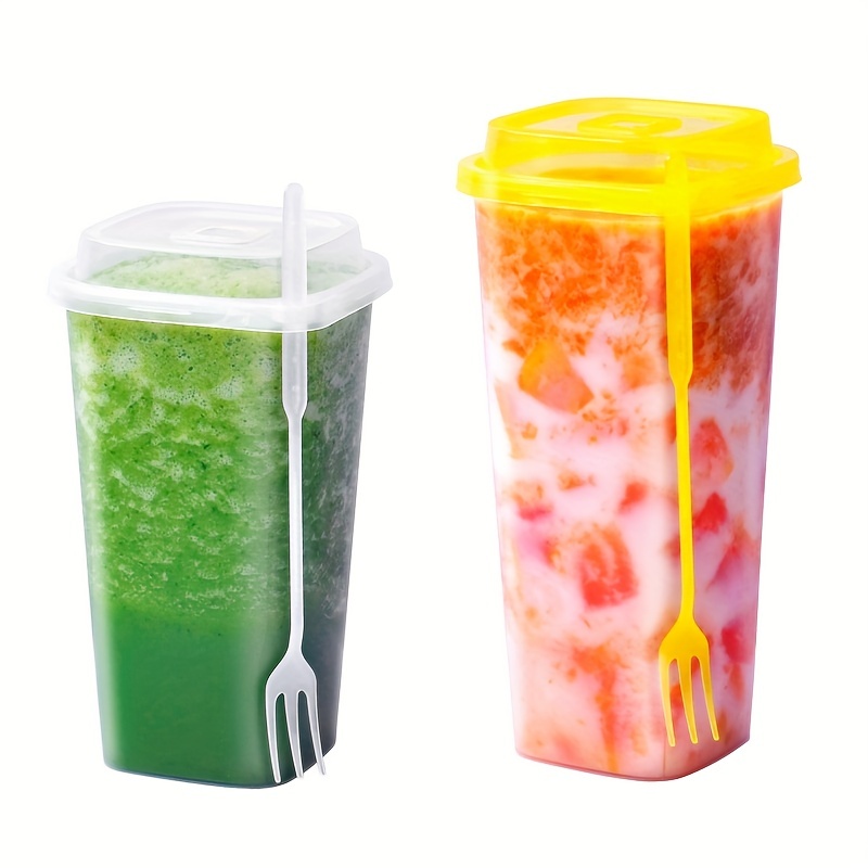 Plastic Cups With Lid And Straw Kids Smoothie Black Reusable Reusable Juice  Water Drinking Items Bottle Portable Party Hard - AliExpress