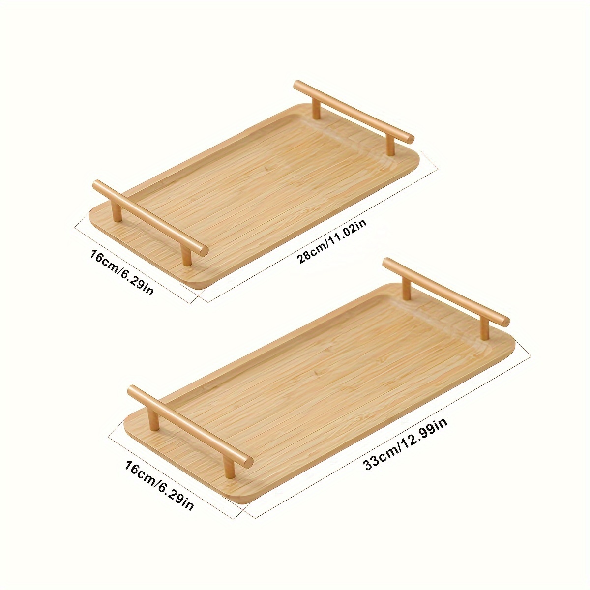 Wooden Storage Tray, Bathroom Vanity Tray, Soap Shampoo Candle Storage  Rack, Perfume Makeup Organizer, Cosmetic Ring Storage Tray, Serving Trays  With Handles, Home Essentials, Bathroom Accessories - Temu