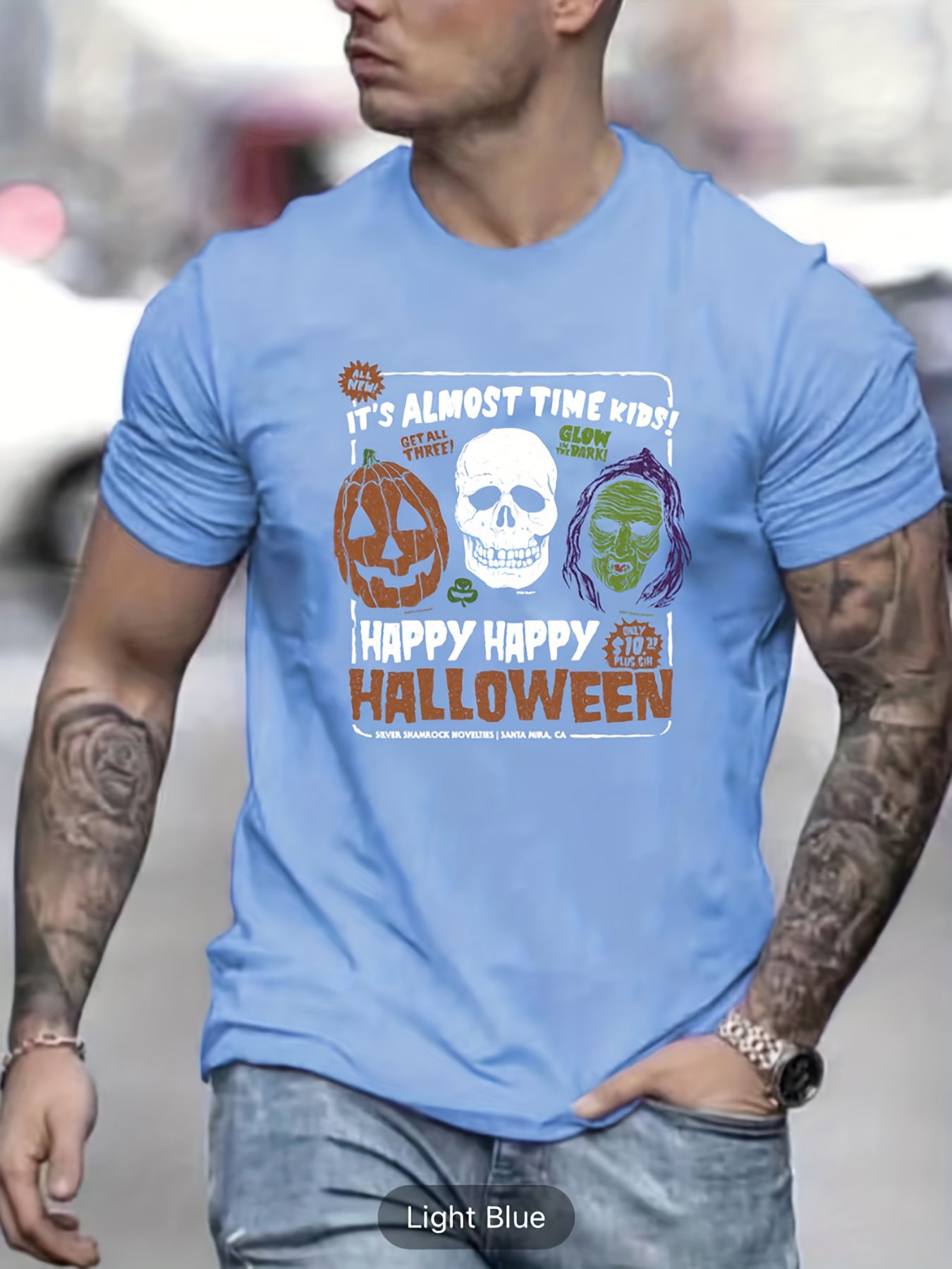 Esqueleto Pecho Halloween Diseño Camiseta hombre