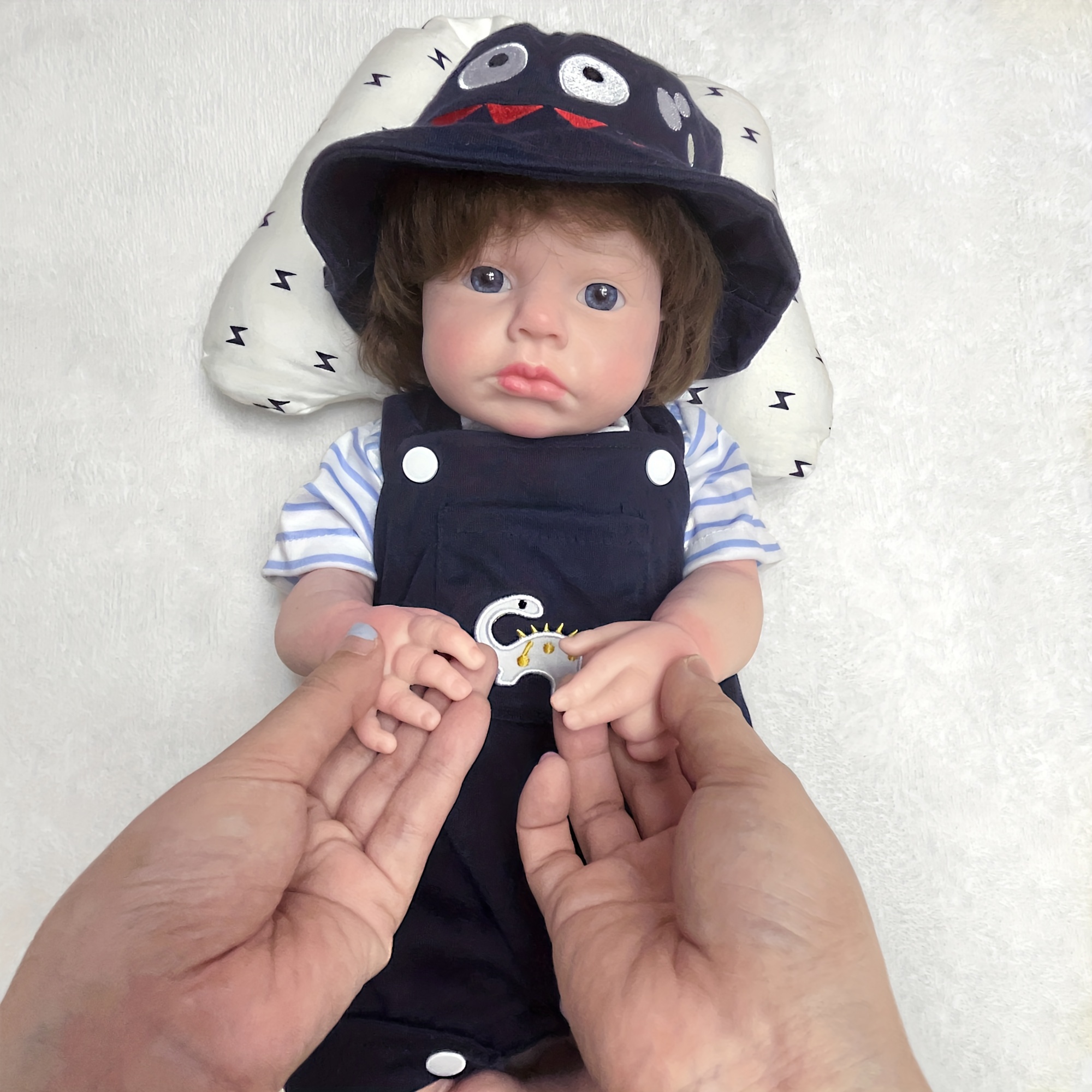 16inch Reborn Baby Dolls Full Body Silicone Realistic Bebe Boneca Newborn  Sleeping Boy Soft Touch Toys For Children Kids Gifts