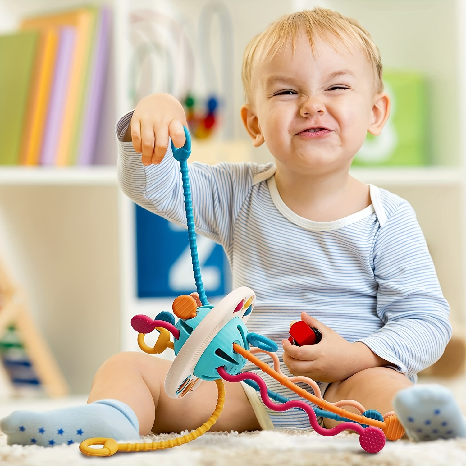 Bébé hochet chaussettes jouets 3-6 à 12 mois fille garçon jouet  d'apprentissage, hochet et jouet de poignet de dentition noël Halloween  cadeau de Thanksgiving - Temu France