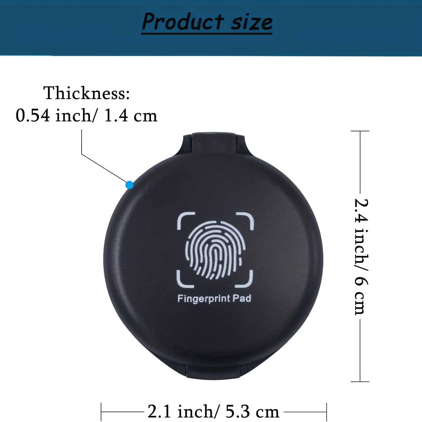 Fingerprint Ink Pad and Ink Pads for Stamps, Thumbprint Ink Pad