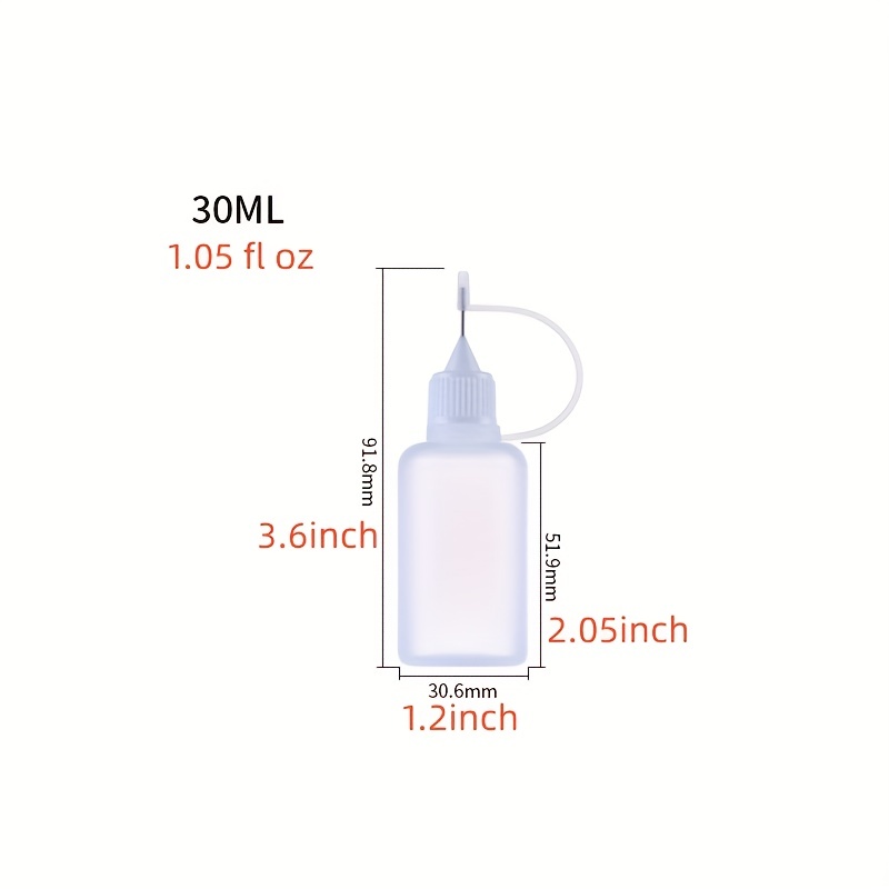 30ML Glue Applicator Needle Squeeze Bottle for Paper Quilling Scrapbooking