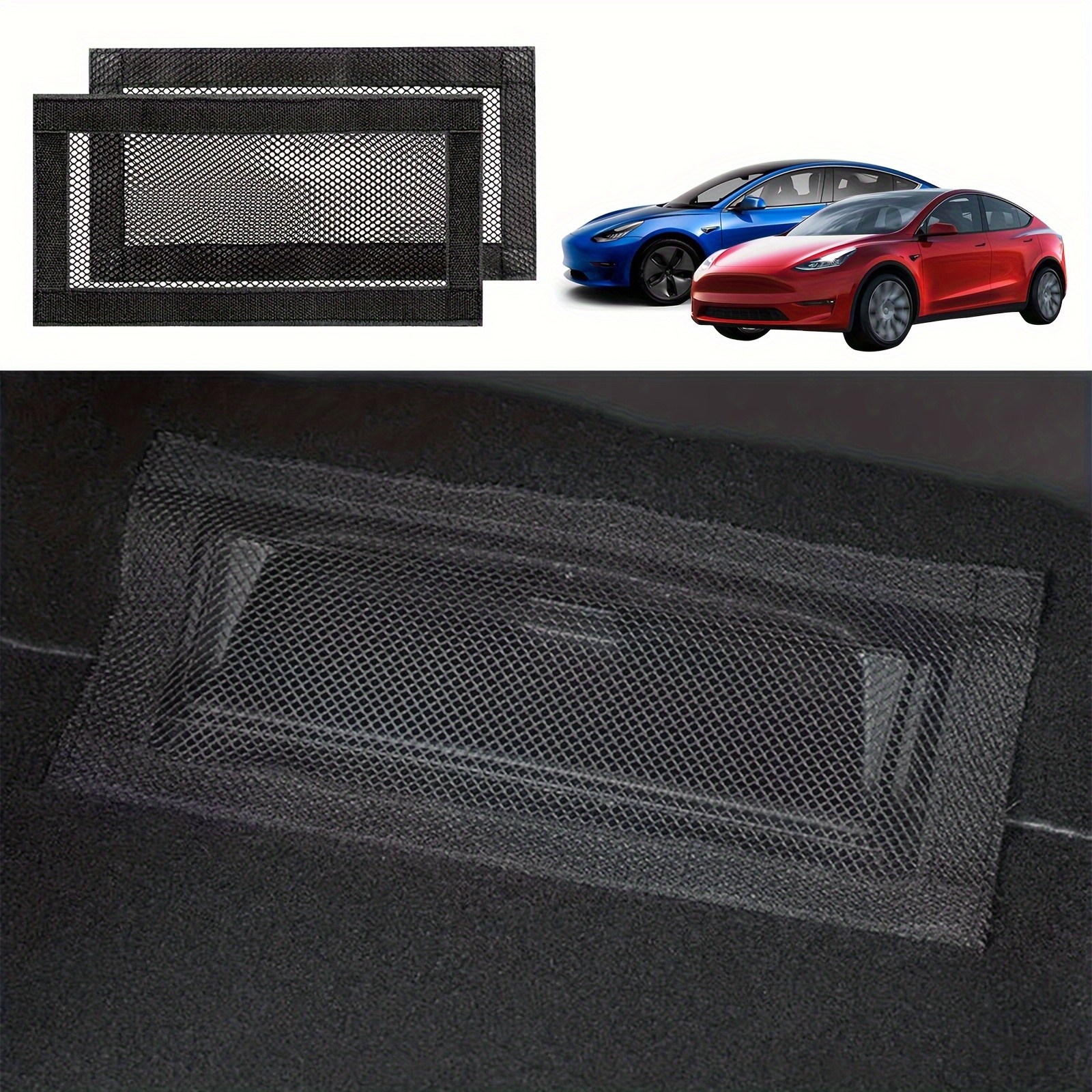 

2pcs Backseat Air Vent Cover Grilles Protector Rear Seat Air Condition Outlet Air Flow Vent Protection Covers Net For Tesla For For Model Y
