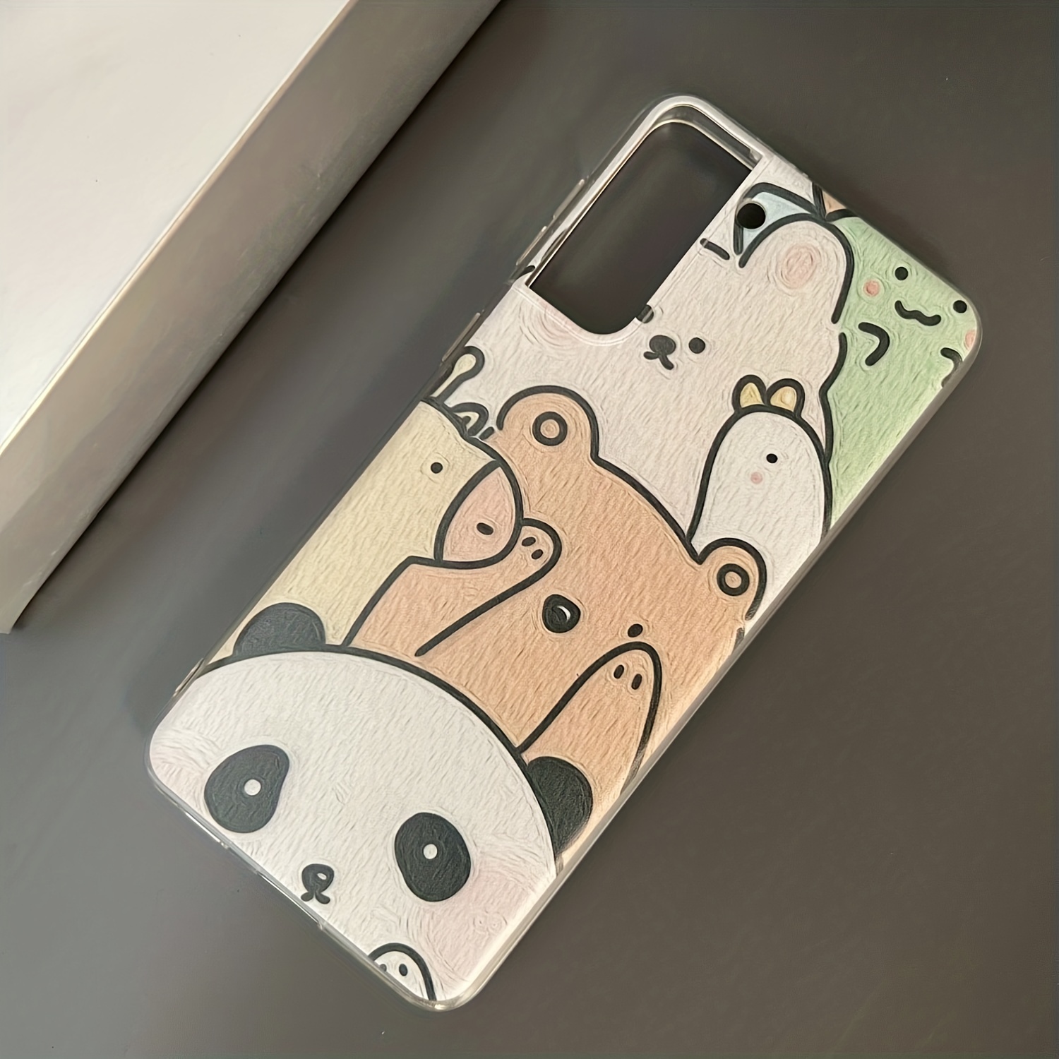 Cute Animals Panda Bear Rabbit Design Printed Soft Tpu Phone - Temu