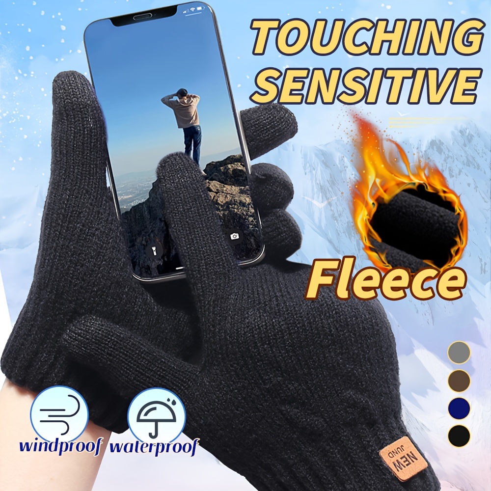 Gants D'hiver Pour Écran Tactile Gants Thermiques - Temu France