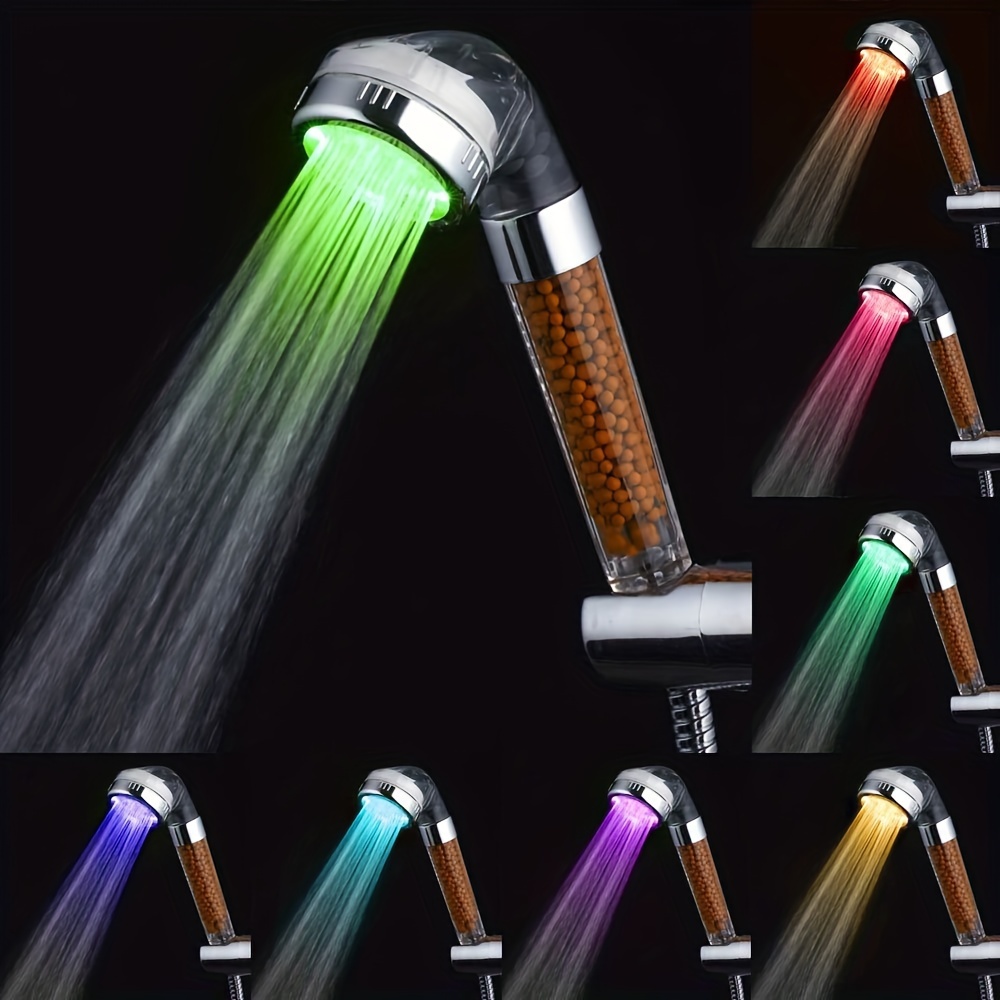 Elixir - Pommeau de douche à LED 7 couleurs changeant