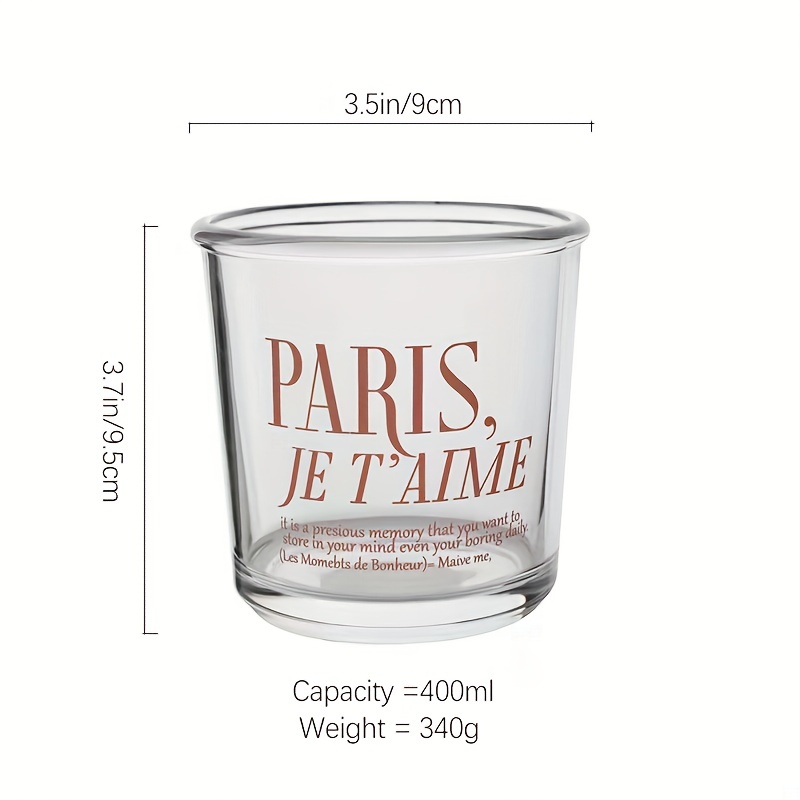 Printed Tumbler Glass, 400Ml