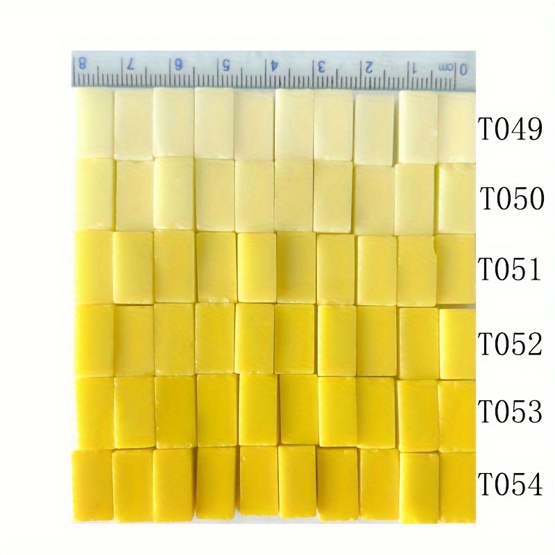 

6 Colors, 10pcs : Italian Glass Tiles - 100g Total - Colored Mosaic Art - Glass Mosaic Tiles - Mosaic Craft Supplies