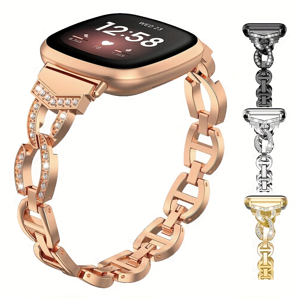 Comprar Correa de reloj de pulsera de repuesto de silicona ajustable para Fitbit  Versa 3