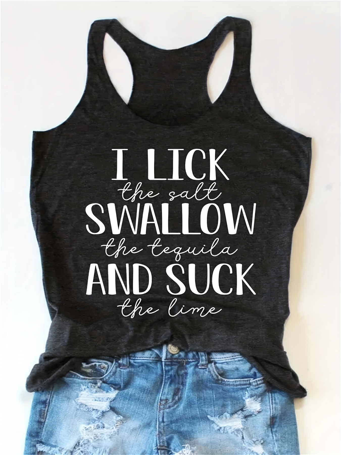 Women's Letter Print Tank Top Sale at Our Store