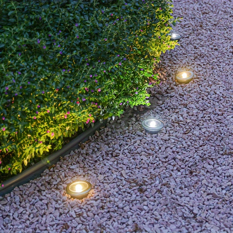 Ground lights deals in gravel