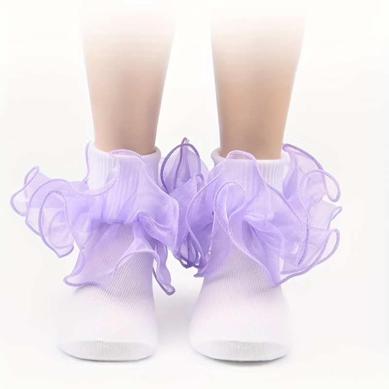 Calcetines tutú, calcetines con volantes de cinta, calcetines  personalizados para combinar con cualquier atuendo