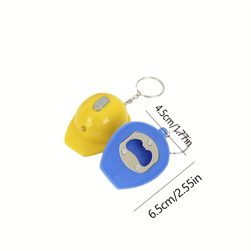 1pc Creative And Minimalist Construction Safety Helmet Keychain