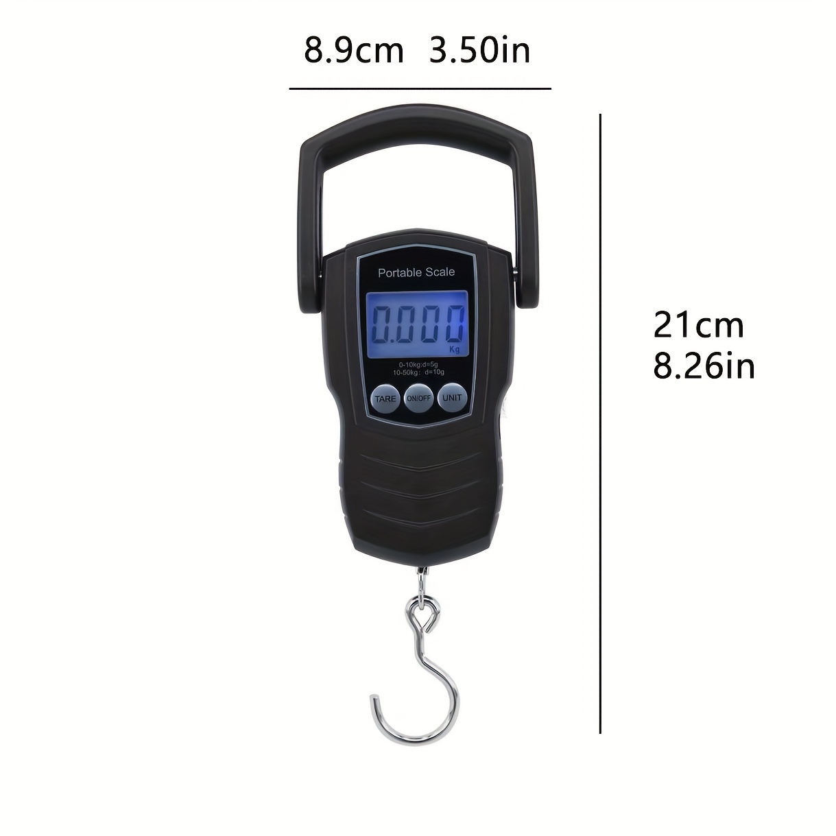 Hanging Scale Black Electronic Lcd Digital Scale Backlight - Temu