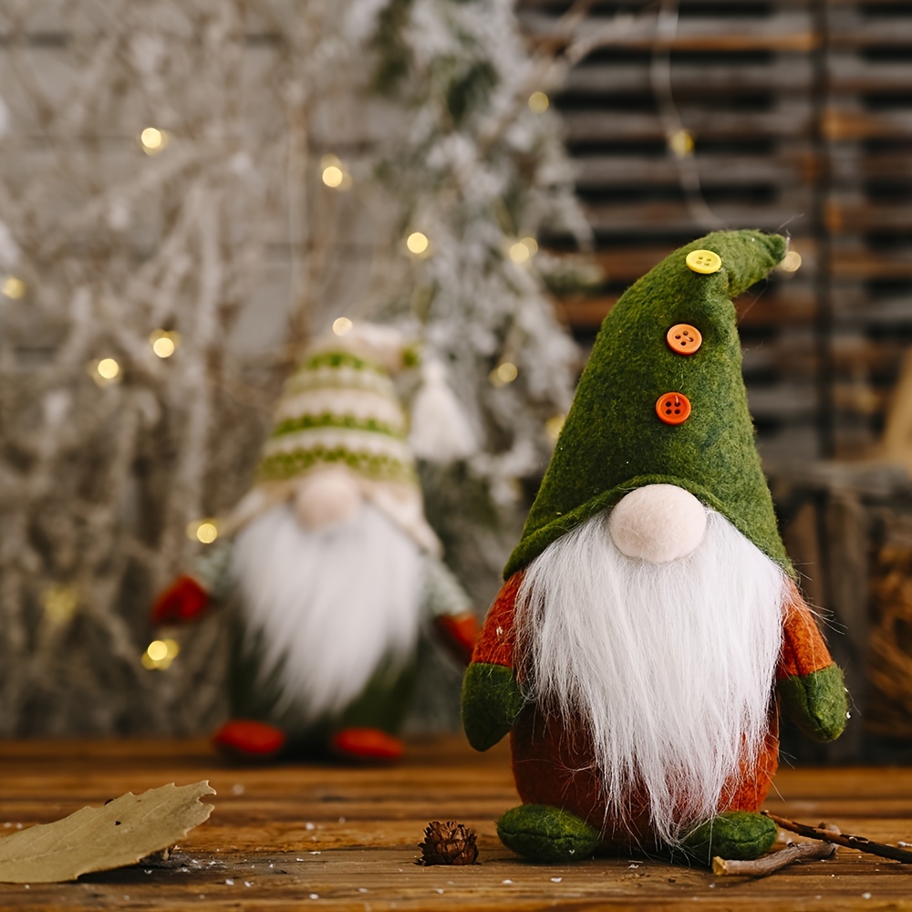 1pc Décoration De Noël Gnome Peluche Poupées De Gnomes De - Temu