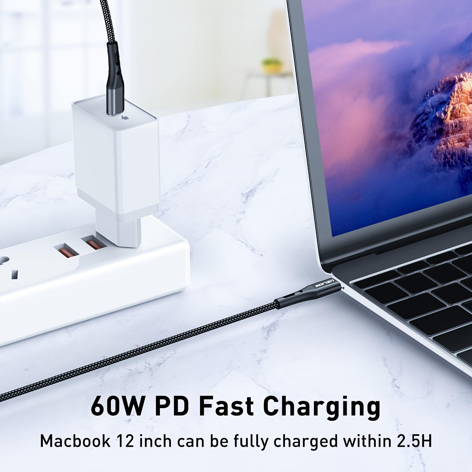 CHAMAIR 140W USB C to Magnetic 3 Charging Cable Cord Compatible with  MacBook Air (M2, 2022) and MacBook Pro (14-inch, M2, 2023), Pro (16-inch,  M2, 2023), Pro (14-inch, 2021), Pro (16-inch, 2021) 6.6ft 