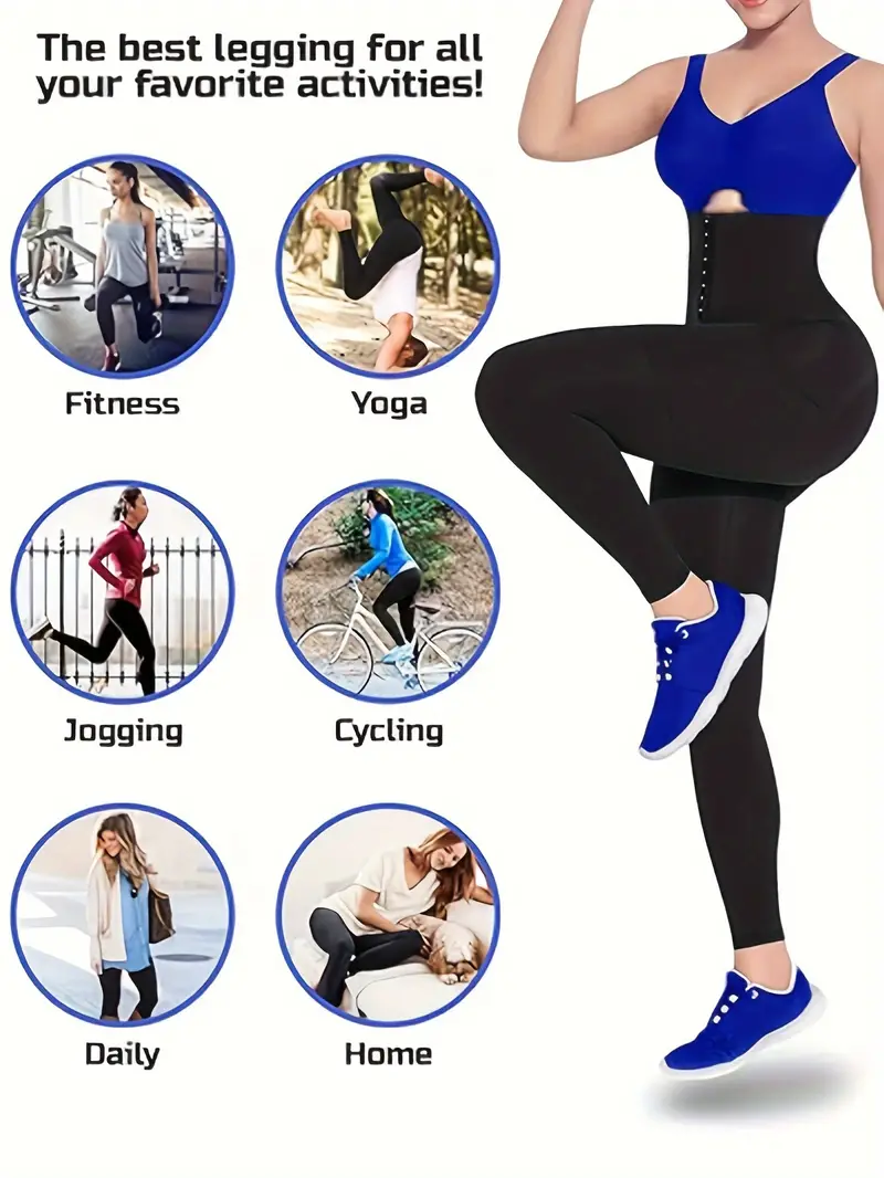 Tummy Control Fitness Gym Sports Leggings High Waist Yoga - Temu
