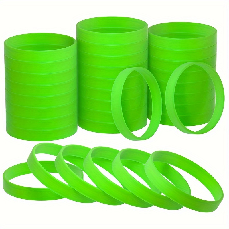 30pcs Silicone Wristbands, Unisex Sports Accessories