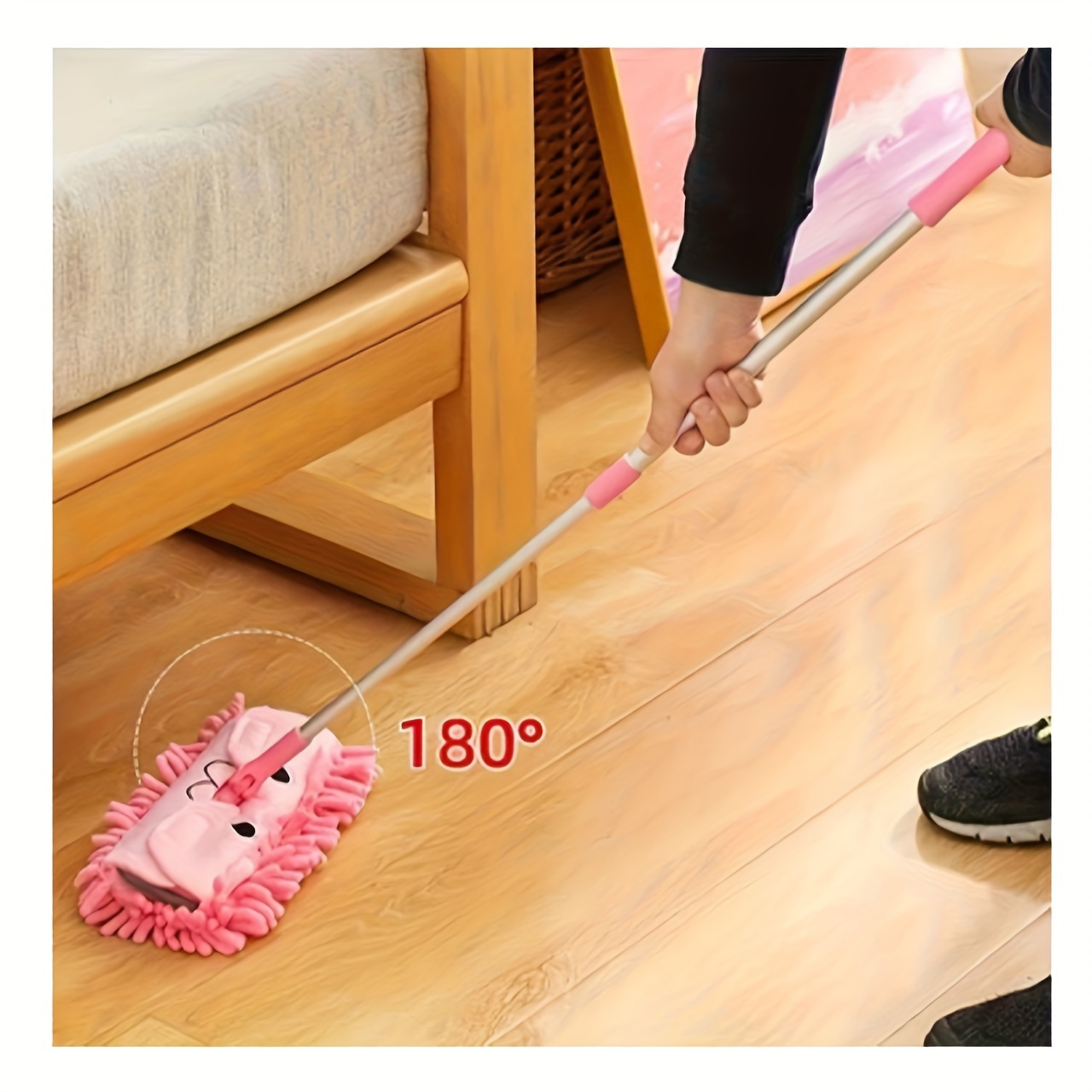 1pc mini dual use household cleaning mop portable plastic floor cleaning toy for living room bedroom kitchen and hard floors back to school cleaning supplies details 3