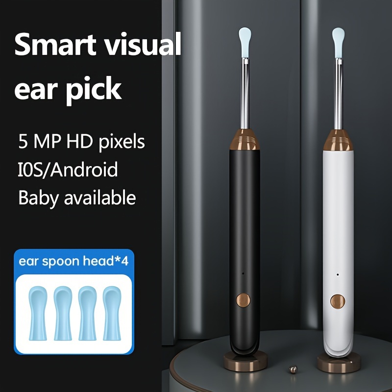 Ear Cleaner With Camera,ear Cleaner Earwax Removal Kit,otoscope With Light,ear  Cleaner With Silicone Ear Spoon Cover,ear Wax Removal Kit With 6-ear Pick, ear Camera For Iphone, Ipad, Android Phones - Temu United Arab