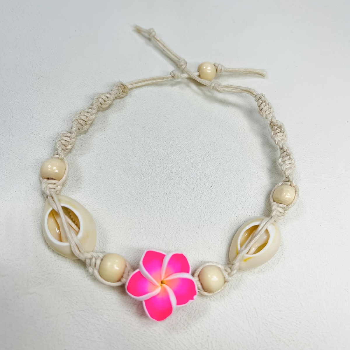 Plumeria anklet sale