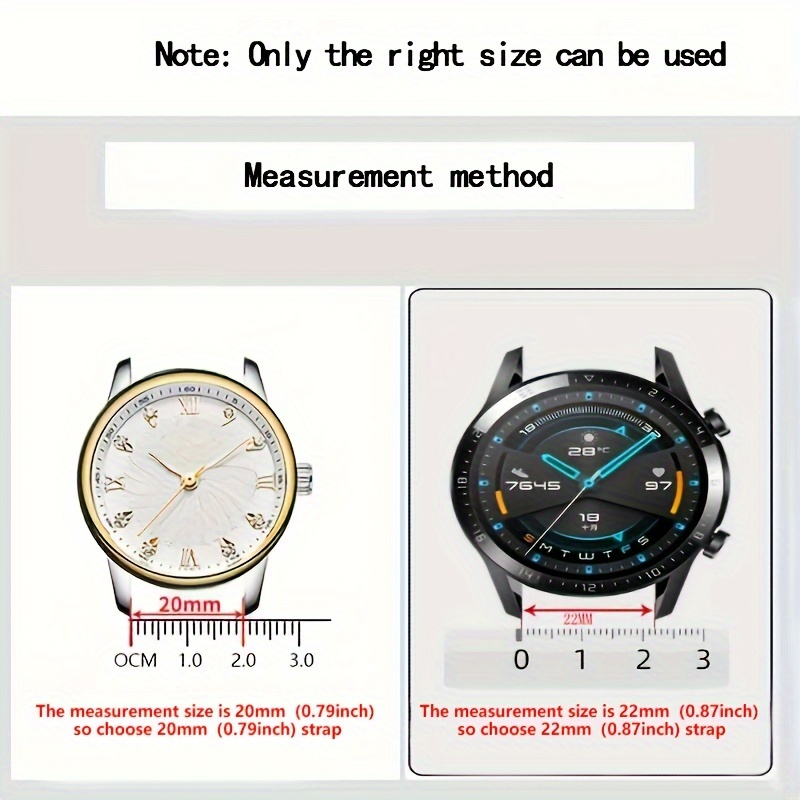 Silicone Watch Band For Galaxy Watch Huawei Gt3 - Temu