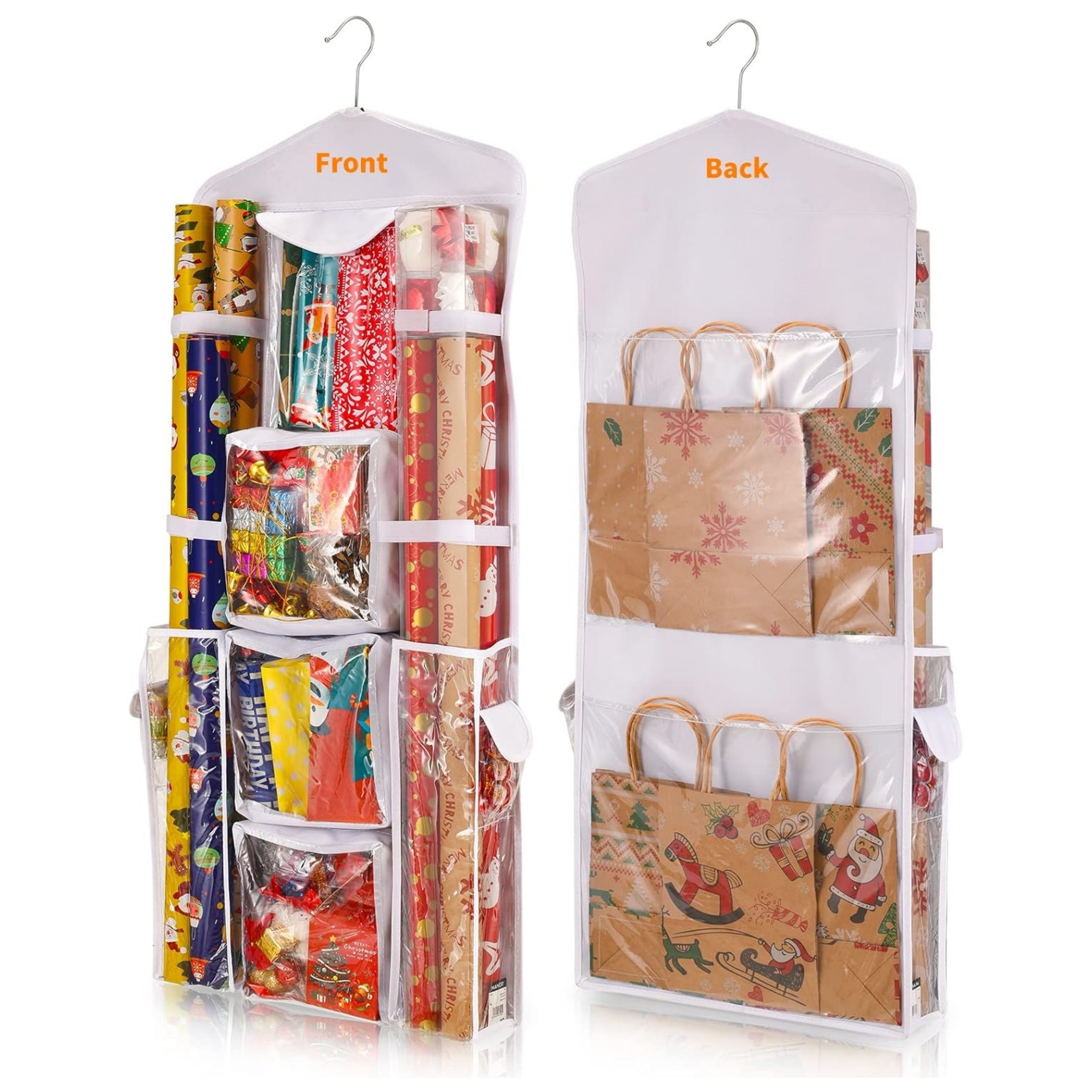 Double sided Wrapping Paper Storage Organizer Keep Your - Temu
