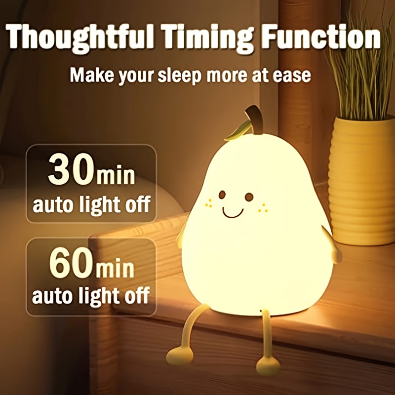 Cute Pet Shaped Night Light For Bedroom, Baby Feeding, Children With Clap  Control, Usb Rechargeable Led Cartoon Emotion Lamp (1pc)