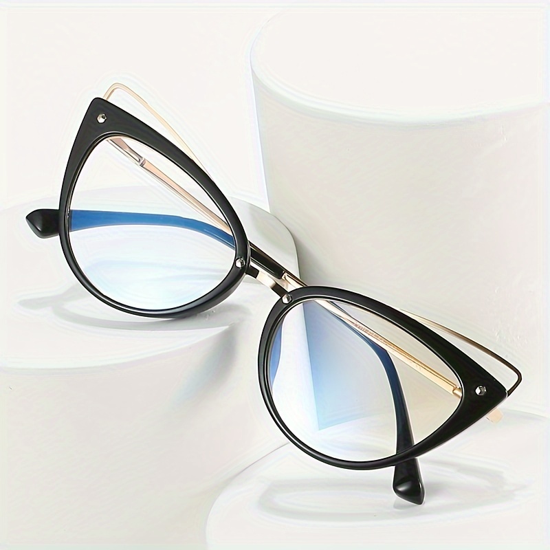Montura de gafas de ojo de gato para mujer, lentes de lectura transparentes  de alta calidad, antirluz azul, TR90, moda Retro, novedad de 2023 -  AliExpress
