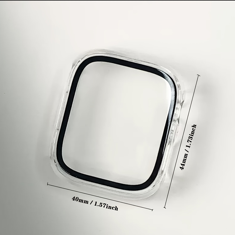 Premium Hard Plastic Screen Protector for Apple Watch Series 8/7/6/5/4/SE - 45/44/42/41/40/38mm Sizes