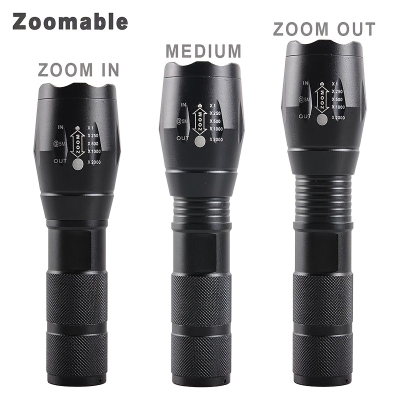 LED Emergency Handheld Flashlight, 3 Pack, Adjustable Focus, Water  Resistant with 5 Modes, Best Tactical Torch for Hurricane, Dog Walking,  Camping