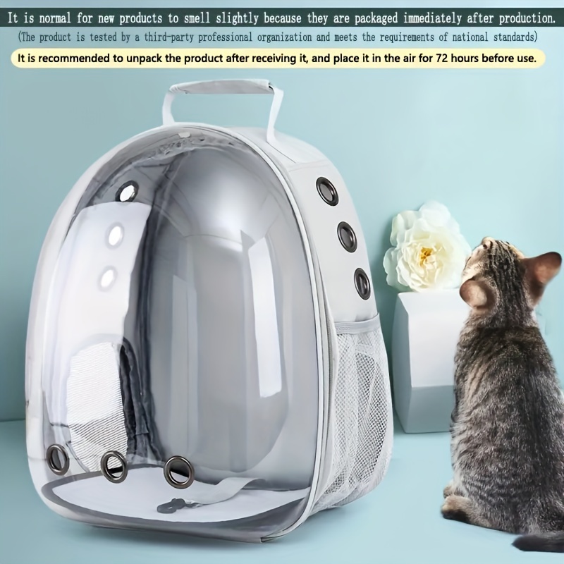 Canvas Bubble and Breathable Capsule Portable Pet Backpack-Large