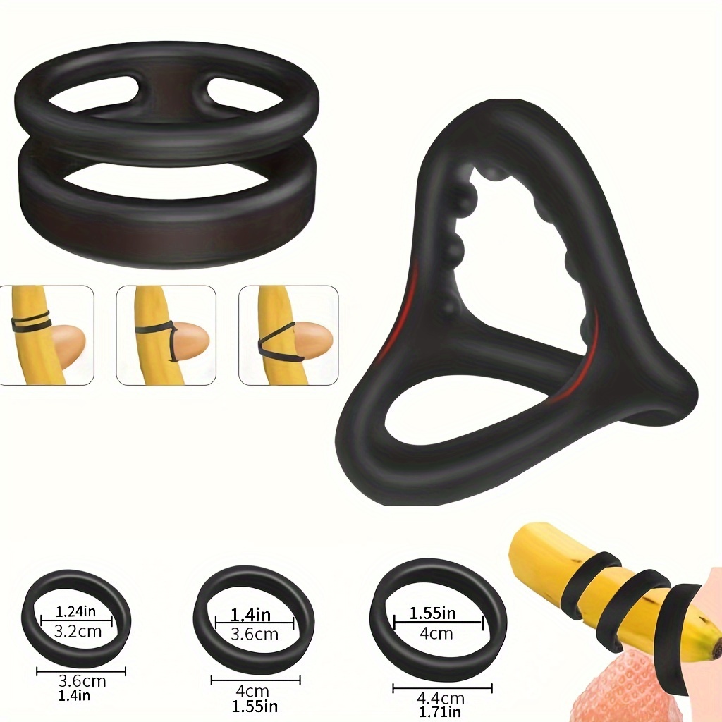 Dropship 1pc Silicone Penis Ring For Men; 10 Frequency Modes; Soft