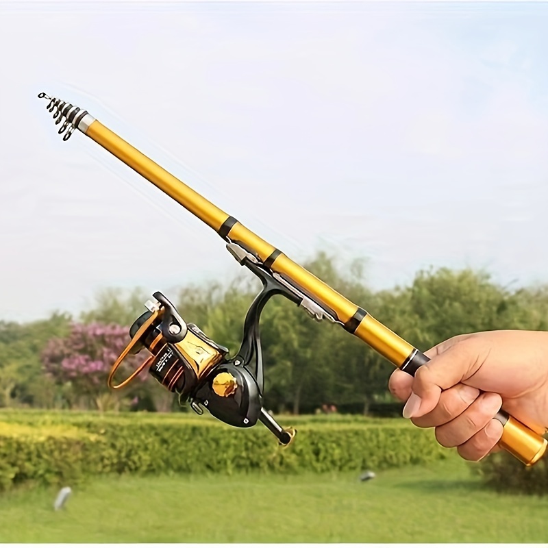 Telescopic Fishing Rod Portable Sea Fishing Rod Fishing - Temu