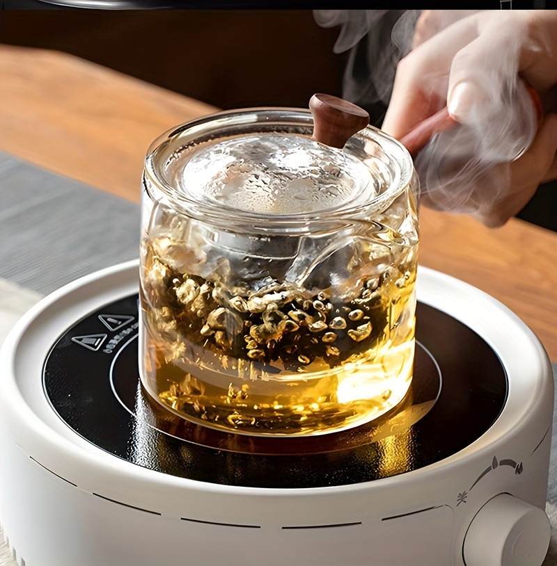 Stovetop Safe Glass Teapot With Removable Infuser Tea Pot - Temu