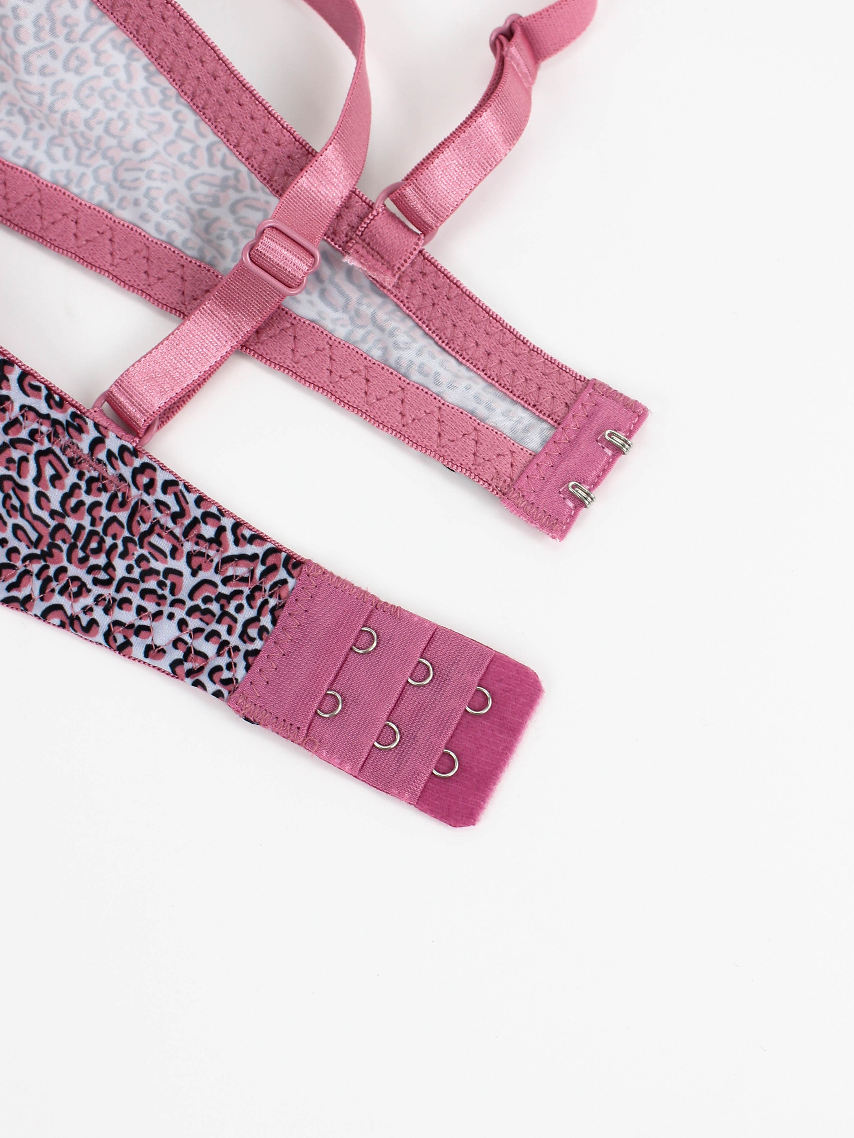Leopard Solid Push Bras Comfy Breathable Bow Tie Bra Women's - Temu