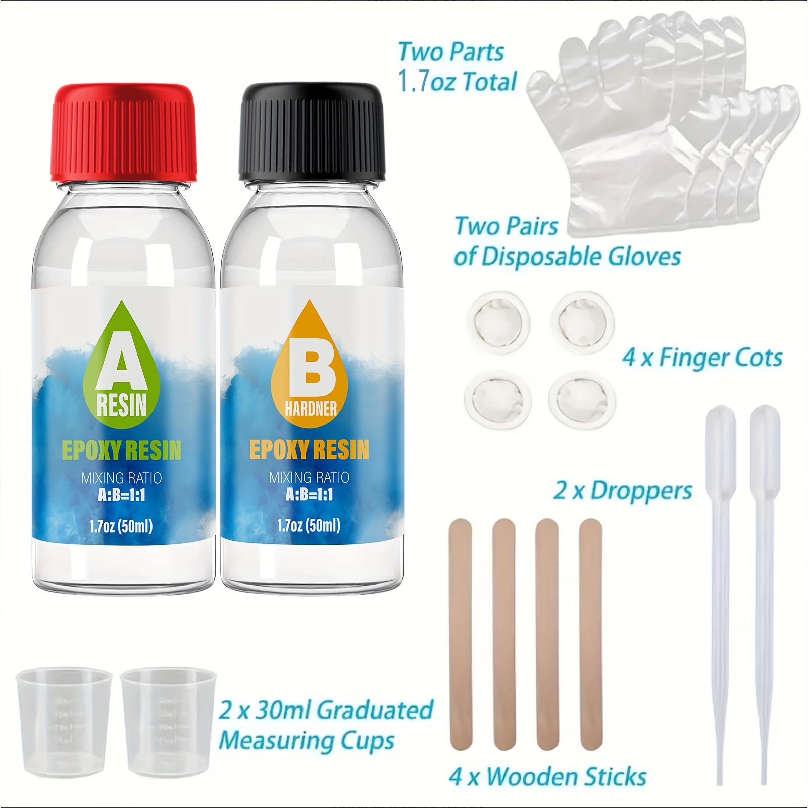 Epoxy Resin Crystal Clear Resin Kit