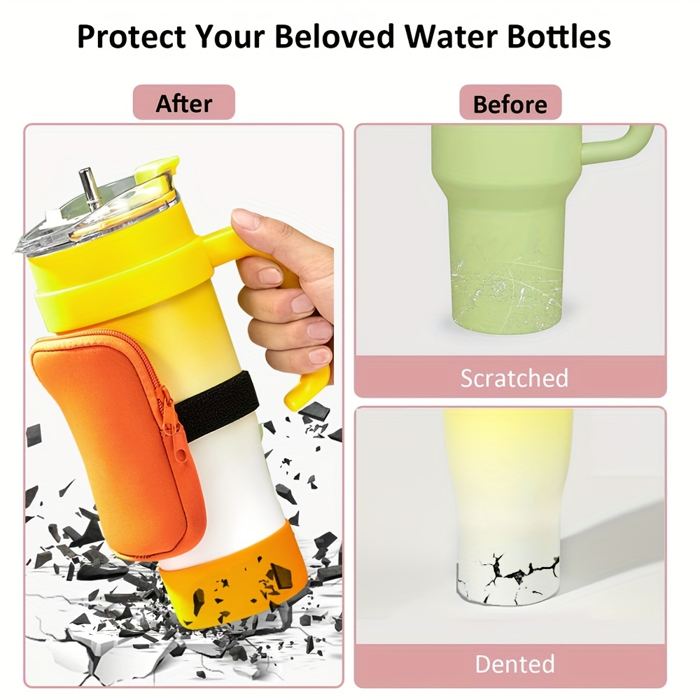 Protective Water Bottle Bottom Cover For Stanley Tumbler With Handle,  Silicone Boot Sleeve For Stanley Cup Accessories - Temu Philippines